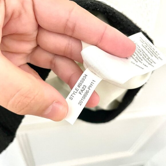 NWT J Crew Black and White Tweed Lady Jacket Blazer Size 22 - Picture 6 of 7